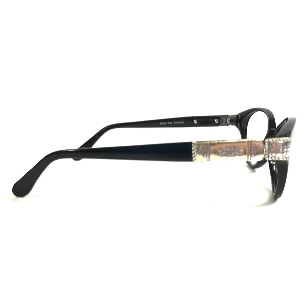 Brighton Eyeglasses Frames Good Day Sunshine Black Silver Full Rim 53-17-135